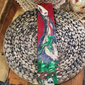 Vintage Budweiser frog commercial tie